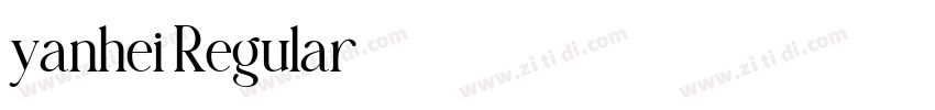 yanhei Regular字体转换